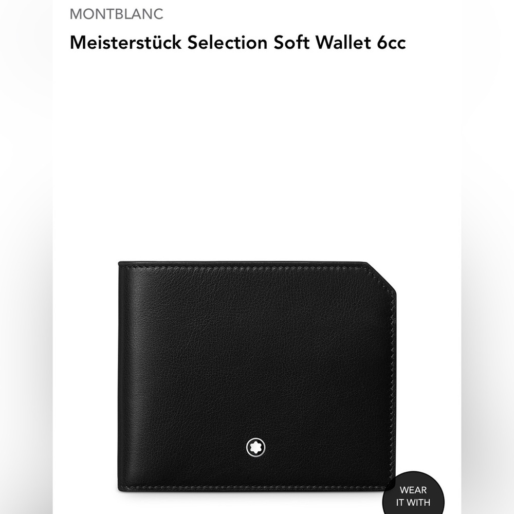NWT Montblanc Meisterstuck Blue Soft Leather 6cc Wallet - Picture 7 of 7
